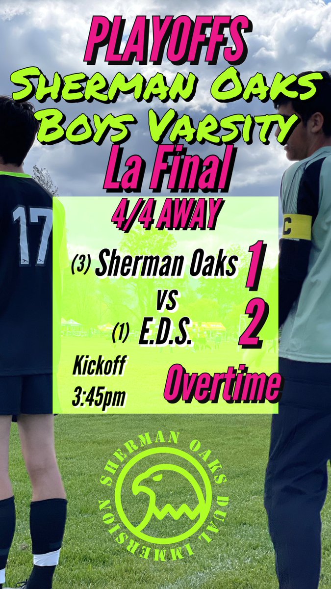 ProfGutierrez's tweet photo. Gutting result but proud of our play on the field &amp; playing the right way and always choosing to take the high road. Win or lose, we displayed our class. Sherman Oaks has a bright future. The bar has been set high. Un honor to coach these young men. @campbellusd @SOaks_Eagles https://t.co/anWElZTQYb