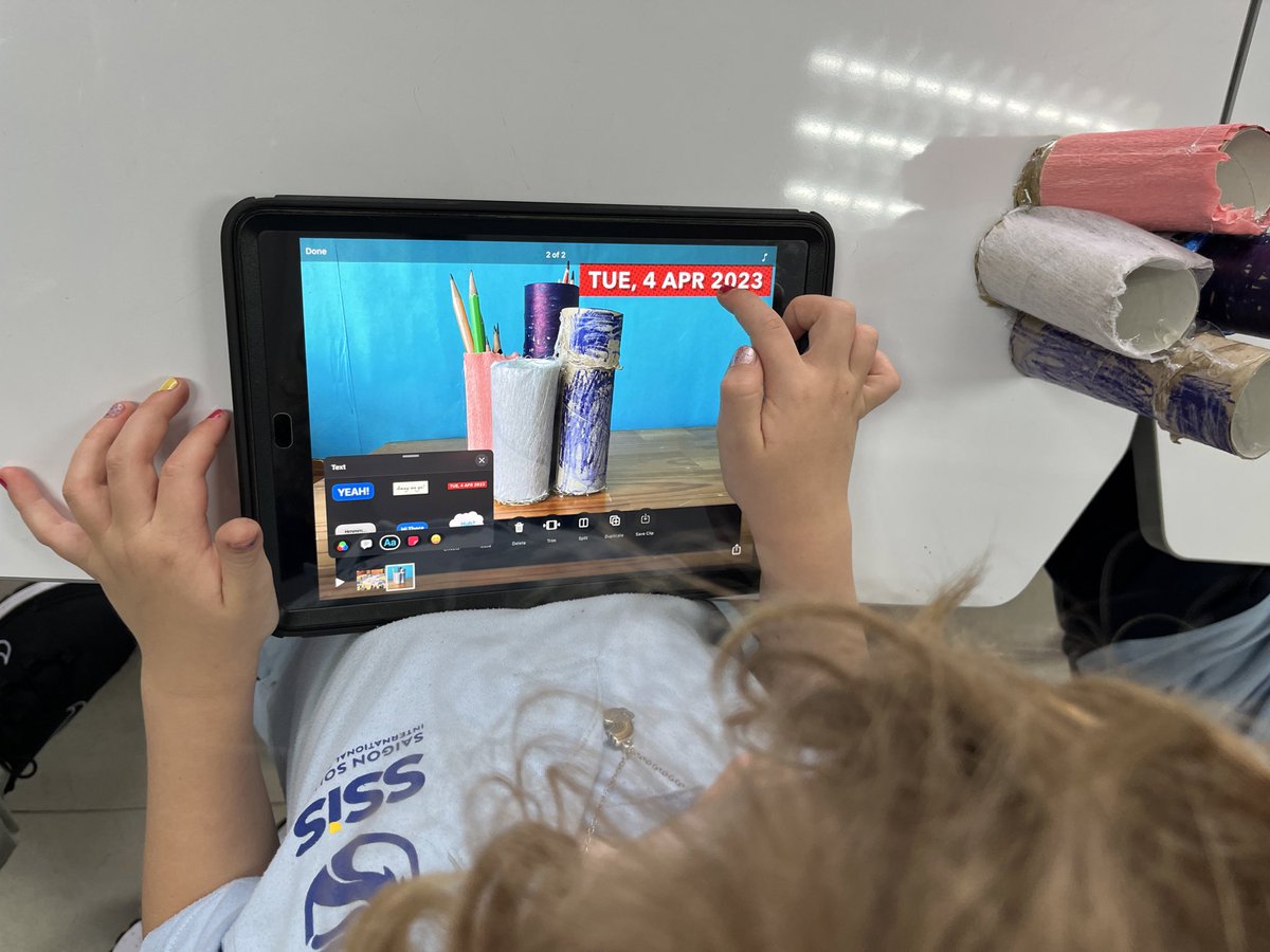 Blown away by Grade 2 Ss @ssischool using storyboards to create #ClassroomClips that document an 8-week learning journey. The attention to detail - editing the autogenerated subtitles to make sure they communicate their learning accurately. #AppleEDUchat