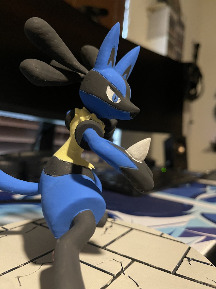 Overlandink371's tweet photo. Recent 3d print I made and painted myself with the eyes based of my sona, I think it came out amazing https://t.co/DayaISCUBs