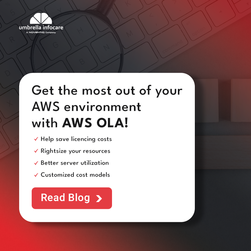 UmbrellaInfocre's tweet photo. #AWSOLA offers a review &amp; recommendation process to #optimize your #AWS environment for cost, performance &amp; compliance. Check out our informative blog post to learn more:
 https://t.co/blfNhUYn5W 

#UmbrellaInfocare #Cloud #Amazon #AmazonWebServices #Noventiq #AWSCostOptimization https://t.co/bNBYhlxNBV