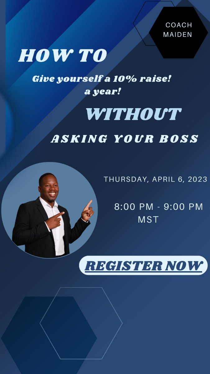 DicksonMaiden's tweet photo. Unlocking Your Earning Potential: Learn How to Get a 10% Raise Without Asking Your Boss!  Join our Zoom webinar class for financial literacy tips and tricks. ➡️https://t.co/hNTgrzvbAU  ⬅️#FinancialLiteracy #10PercentRaise #Edmonton #NovaScotia #Ontario #BritishColumbia https://t.co/SWqMLqXmuk