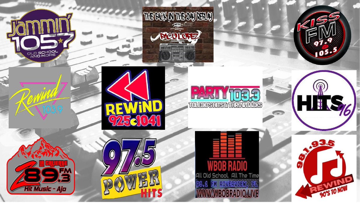 REALPACOLOPEZ's tweet photo. Our 10th affiliate!m for The Back In The Day Replay: Rewind 103.9 in Texas. “Replay” is a weekly 3 hour 90s-2010 R&amp;B/Hip Hop Show w/nothing but hits, interviews, info, mixers! We're on 4 formats! Rhythmic AC, Top 40, Hip Hop &amp; Throwbacks, and Classic Hits! PM me for info! https://t.co/xJta7Tkt6X