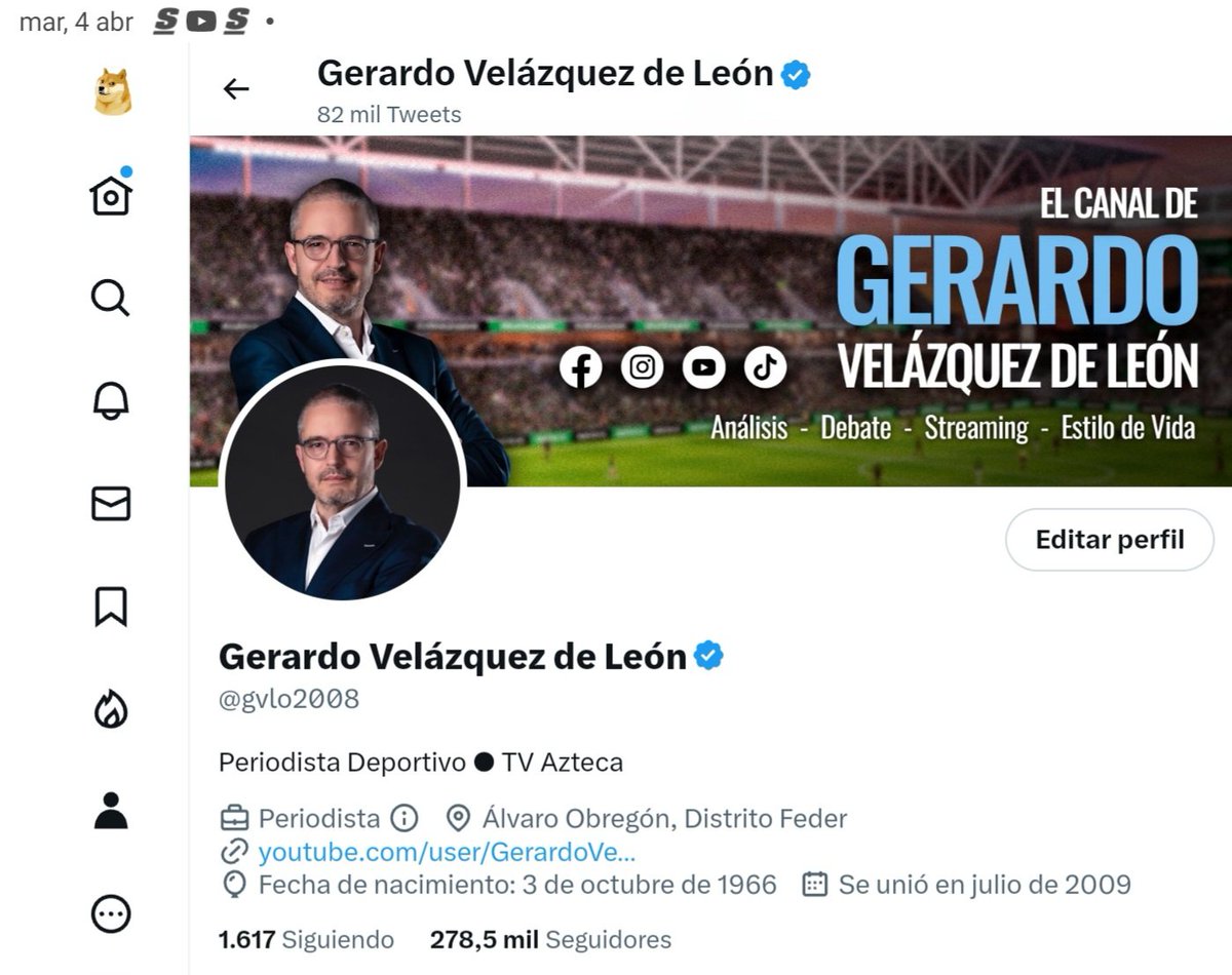 Gerardo Velázquez de León tweet media