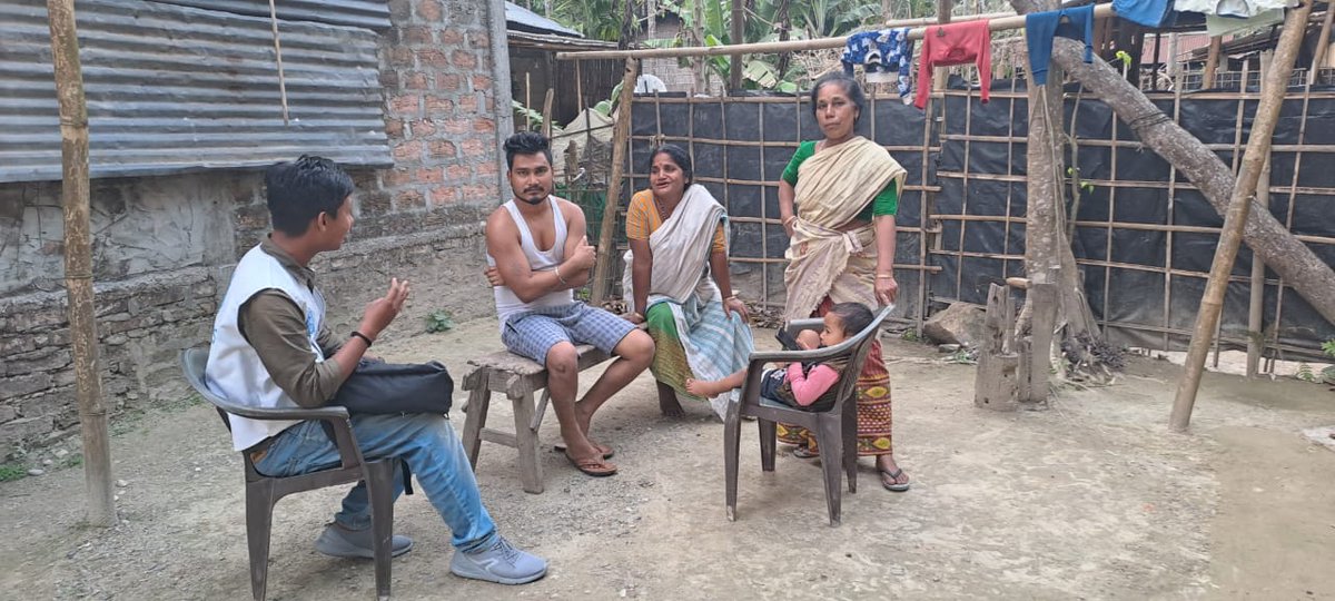 UNOPS_India's tweet photo. #LNOB is the central, transformative promise of the 2030 Agenda for Sustainable Development and its #SDGs.
#CLNOB (Community Leave No One Behind) exercise ensures that no one is left behind to get #HarGharJal and achieve #SDG6.
@UNOPS facilitating #CLNOB in Assam, India. https://t.co/DbkL1u2EZ0