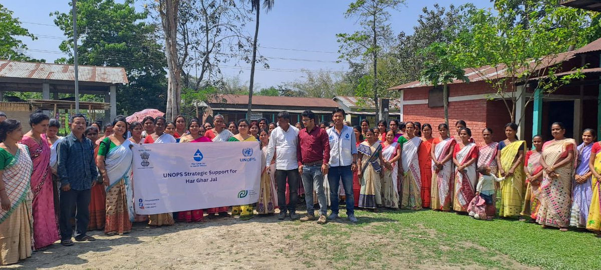 UNOPS_India's tweet photo. #LNOB is the central, transformative promise of the 2030 Agenda for Sustainable Development and its #SDGs.
#CLNOB (Community Leave No One Behind) exercise ensures that no one is left behind to get #HarGharJal and achieve #SDG6.
@UNOPS facilitating #CLNOB in Assam, India. https://t.co/DbkL1u2EZ0