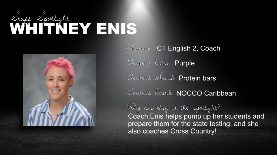 𝐅𝐞𝐛𝐫𝐮𝐚𝐫𝐲 𝐒𝐩𝐨𝐭𝐥𝐢𝐠𝐡𝐭: Shining the light on Coaches Enis and McGinnis, Elk English team members who hit the road running to support our students! Learn more in the pics below.⬇️