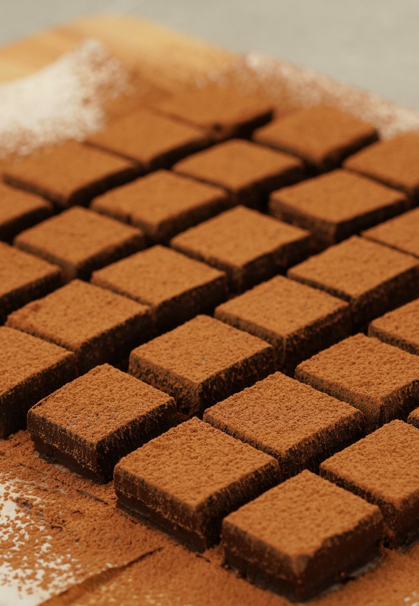 khairulaming's tweet photo. Puasa ke-14 : Chocolate ala ROYCE. Senang sangat nak buat guna 4 bahan sahaja. Rasa chocolate strong, sejuk, cair dalam mulut 😭 https://t.co/DcLUzqvdT0