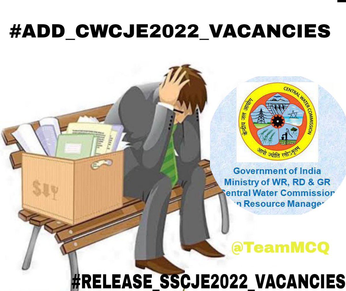 kaluram07071020's tweet photo. #ADD_CWC_IN_SSCJE2022
We want CWC (CENTRAL WATER COMMISSION) to include those vaccancies which were advertised earlier and seems to be withdrawn later #ADD_CWCJE2022_VACANCIES
@gssjodhpur
@IesJaspalsingh
@TeamMCQOfficial
@IESramteerath
@CWCOfficial_GoI
@PMOIndia https://t.co/TSk9XZZtH5