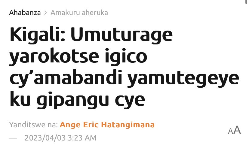 PMudakikwa's tweet photo. Kimwe mu bintu byiza kandi bikomeye u #Rwanda ruzwiho ni #umutekano !
Duhora twirahira ngo na saa sita z’ijoro waba witemberera ntacyo wikanga!

None se ibi ni ibiki? 
Nta rondo rikiba mu midugudu iwacu? Ntitwishyura amafranga y’umutekano buri kwezi?
DASSO iracyabaho? 
Ese umuturage aracyari ijisho rya mugenzi we?

Ibi turabibariza he noneho #RwoT?
