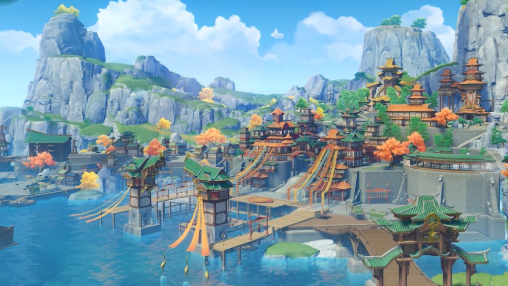 yyancimpuwu's tweet photo. @teyvattabloid Day 1 friend leading me out of mondstadt n said the next city is even bigger, we stopped by wangshu inn and im like wow ur right this is huuuge, and hes like oh nono this isnt Liyue yet. Then later we flew over the entirety of Liyue and man I was in awe I fell in love right there https://t.co/h5kHInjTTa