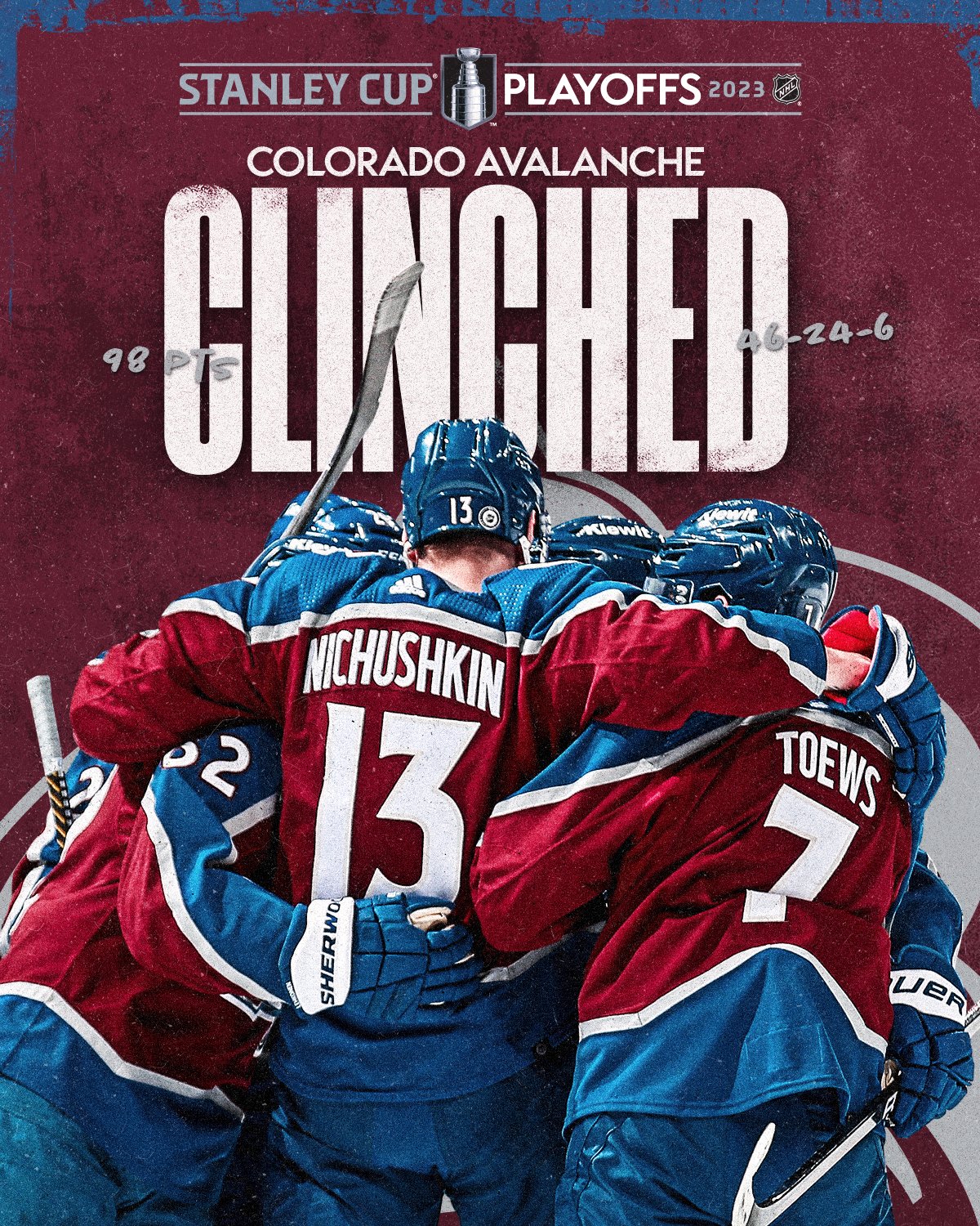 Colorado Avalanche on X: The Central is ours once again! But, the job is  far from over. #GoAvsGo  / X