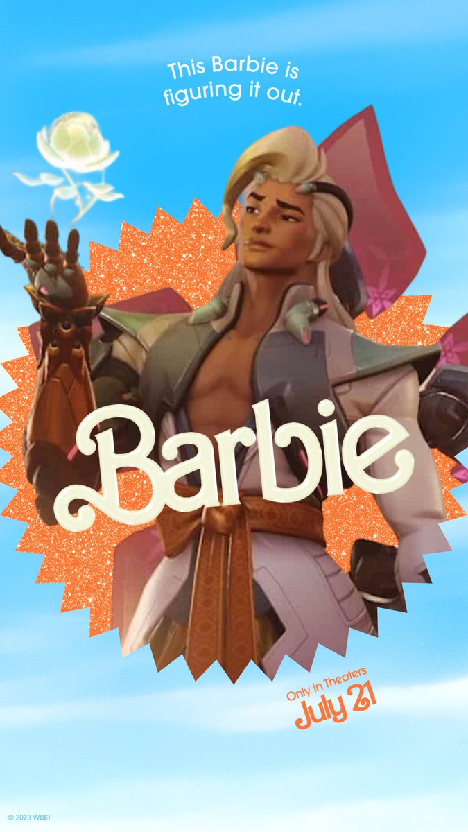 fributton's tweet photo. @PlayOverwatch @barbiethemovie I demand a collab NOW #BarbieMovie #Lifeweaver https://t.co/EBVpjxP0AG