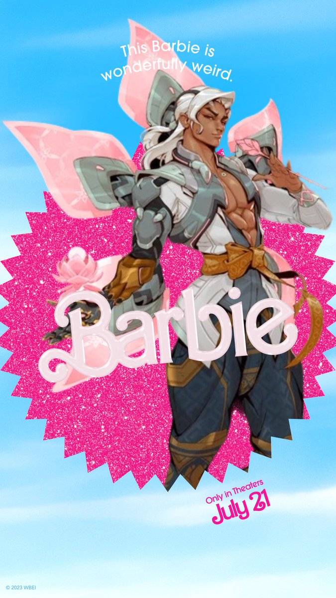 fributton's tweet photo. @PlayOverwatch @barbiethemovie I demand a collab NOW #BarbieMovie #Lifeweaver https://t.co/EBVpjxP0AG