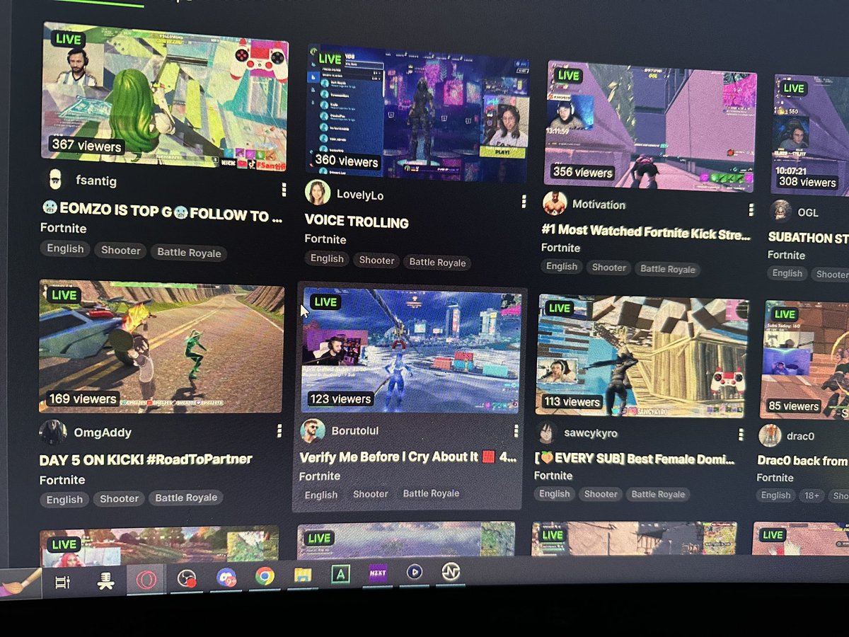 OmgAddy's tweet image. Hey @Trainwreckstv could I get verified on @kick ? 👀 have over 100 people in streams and was top 5 in the Fortnite category! Special s/o to @EP1CD0N @YungSev_ @Juuco_ and other who was with me on my journey #roadtopartner #verify