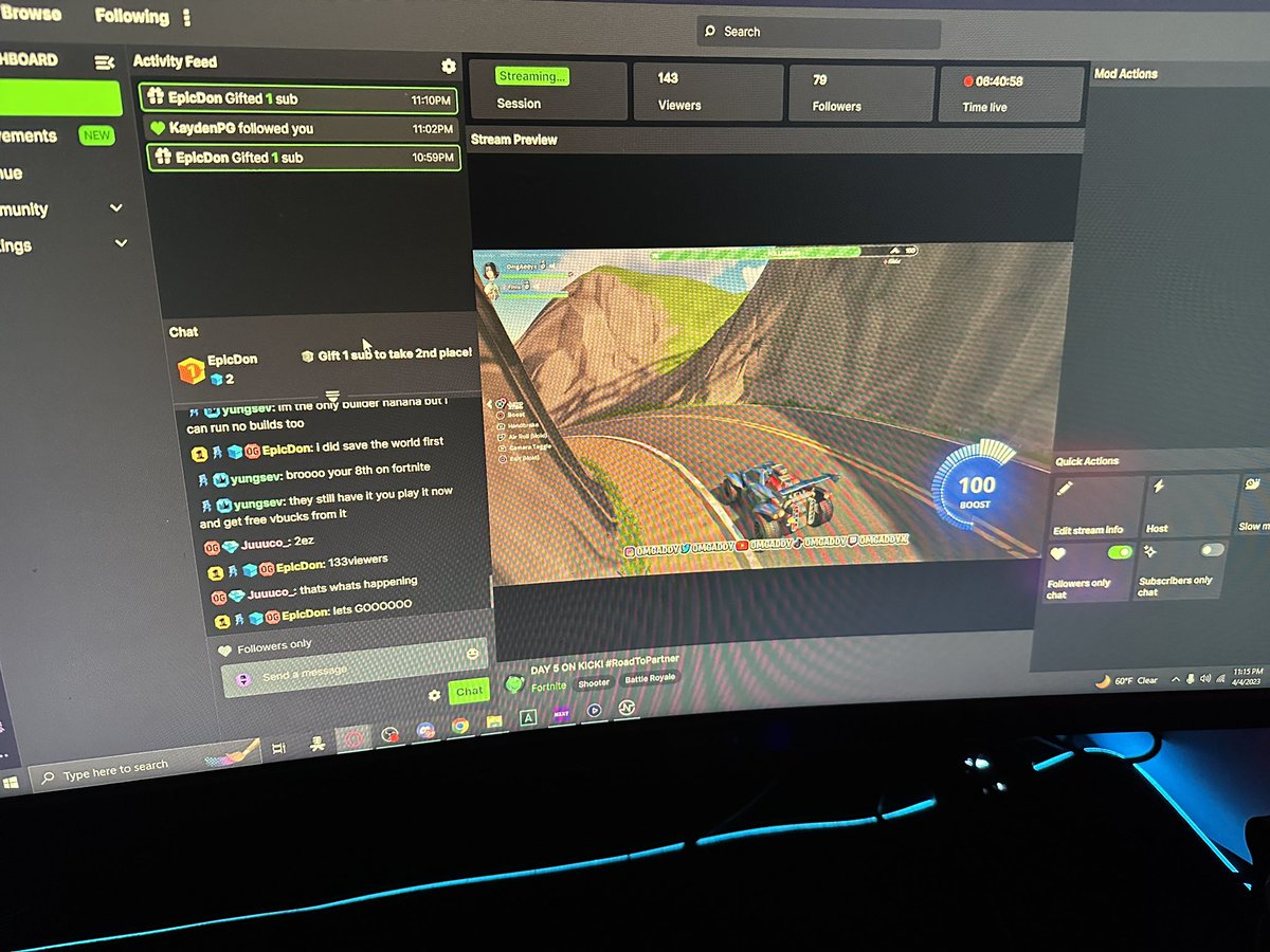 OmgAddy's tweet image. Hey @Trainwreckstv could I get verified on @kick ? 👀 have over 100 people in streams and was top 5 in the Fortnite category! Special s/o to @EP1CD0N @YungSev_ @Juuco_ and other who was with me on my journey #roadtopartner #verify