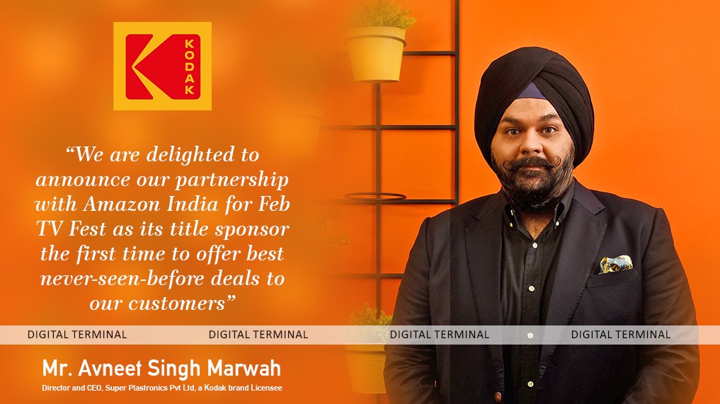 dterminalIN's tweet photo. Kodak TV Partners with Amazon India for FAB TV Fest as Title Sponsor
Kodak HD LED TVs have come up with huge delight for their #customers during the IPL #season since they have..
To Read Complete News๐https://t.co/CSRSFXiAMp
#KodakTV #KodakHDTV #KodakLEDTV #LEDTV https://t.co/lGzkgis70p