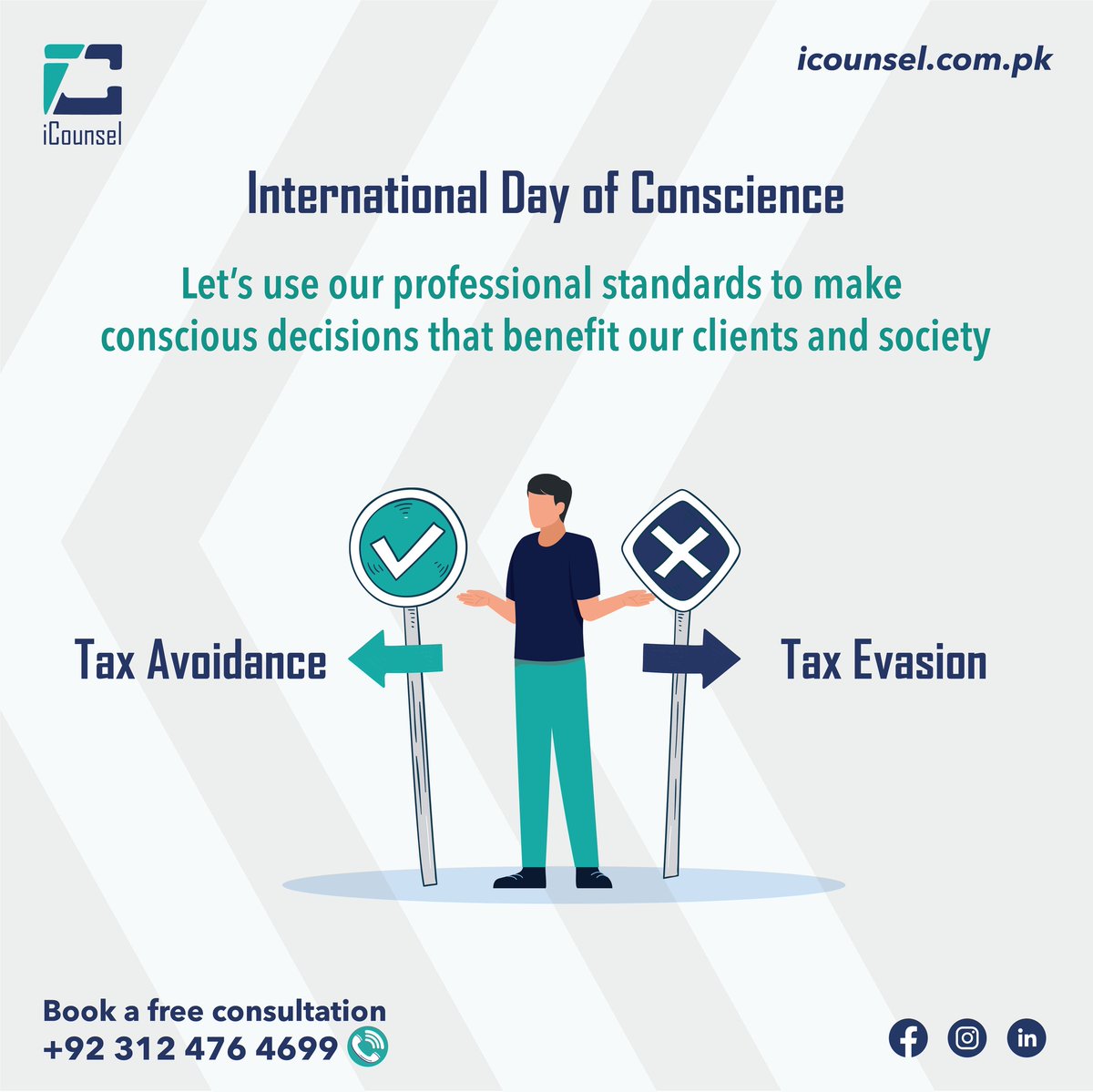 iCounsel4's tweet photo. Choosing to avoid paying taxes may seem like a smart financial move, but it's important to consider the impact on society. Let your conscience guide your decisions.
#internationaldayofconscience #taxavoidance #ethicalpractices #socialresponsibility #financialintegrity https://t.co/UO059Jk8Ls