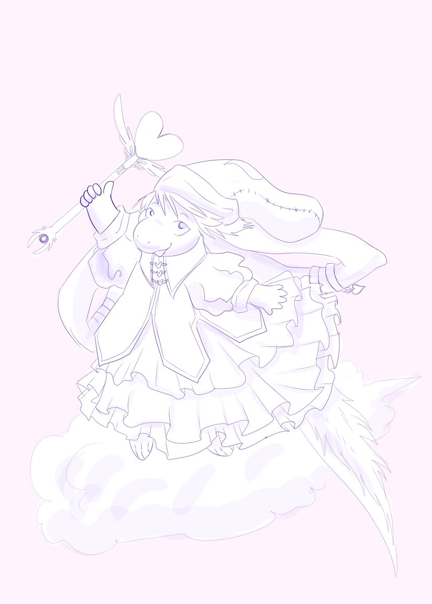 SpookyBjorn's tweet photo. Sketch of Mimi flying through her magical dream world #ff #ffta #numou #sketch #fantasy #fanart #fanchar #oc https://t.co/ztlK7fg50Y