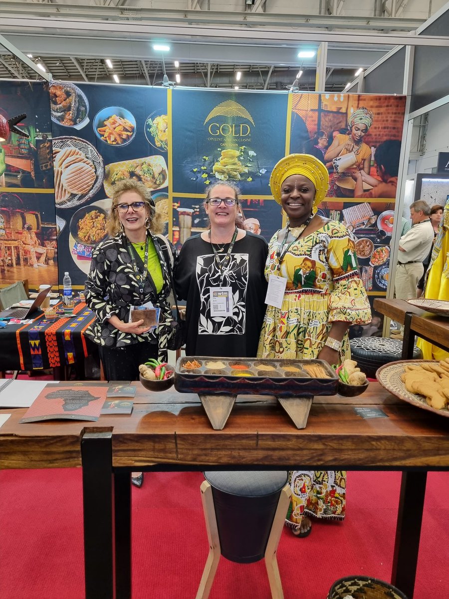 GOLDRestaurant's tweet photo. Last day at WTM Africa. Please visit us on stand G15. You cannot miss our vibrant staff!

#experiencegold #africaexperience #wtmafrica #wtma2023 https://t.co/cqFO9NYqoz