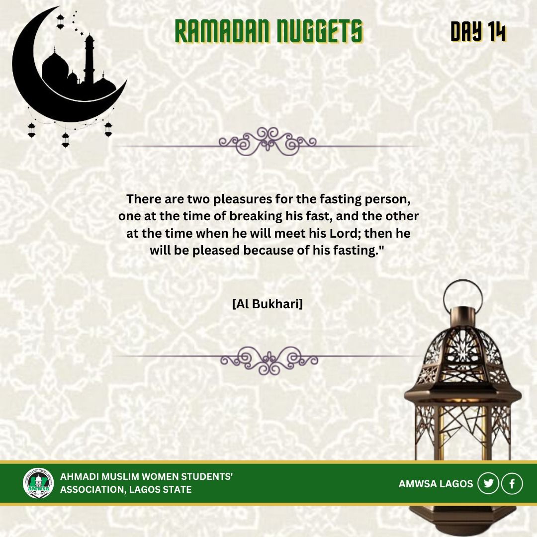 Amwsa_Lagos's tweet photo. Ramadan day 14
#AMWSA LAGOS https://t.co/YUXsOzD9Ox