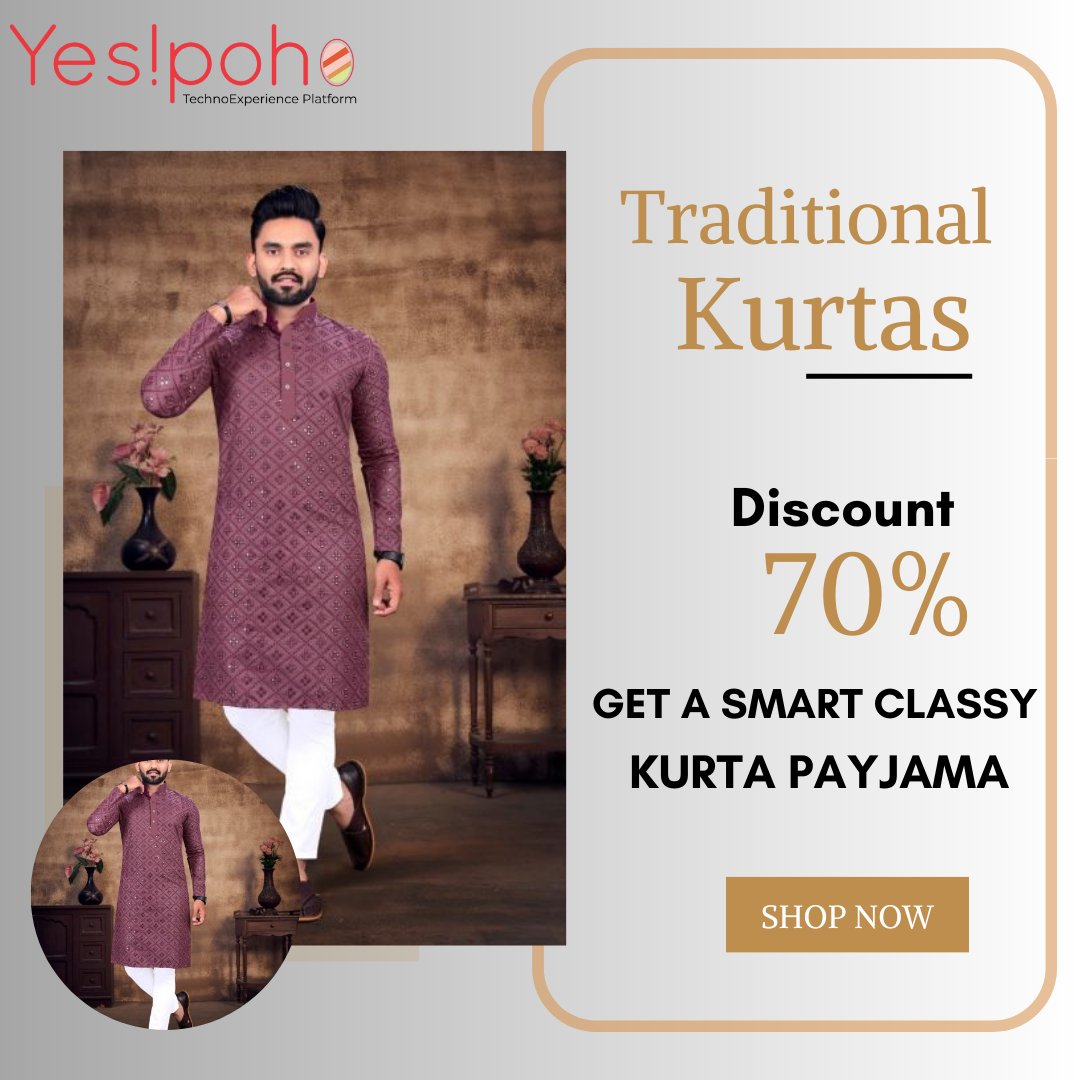 Yespoho's tweet photo. Checkout our new collection of Men's Kurta, hurry up and grab the deal now

#men #menfashion #classickurta #westernwear #traditionalwear #menkurta #menkurtapyjama #mensuits #yespoho #india #technoplatform #trending #instagram #facebook #instagood #latest #latestfashion https://t.co/P6Lr4qNGDH