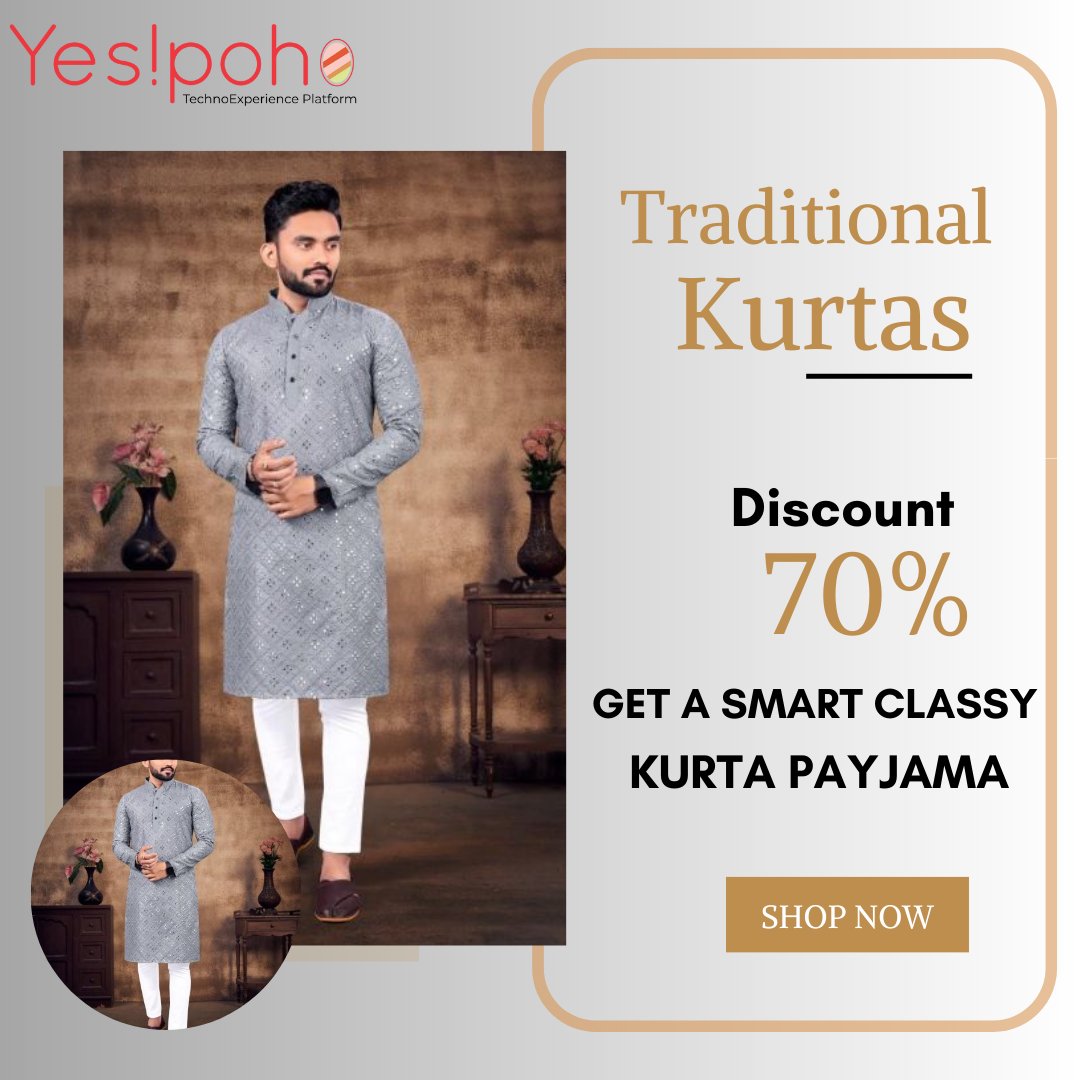 Yespoho's tweet photo. Checkout our new collection of Men's Kurta, hurry up and grab the deal now

#men #menfashion #classickurta #westernwear #traditionalwear #menkurta #menkurtapyjama #mensuits #yespoho #india #technoplatform #trending #instagram #facebook #instagood #latest #latestfashion https://t.co/P6Lr4qNGDH