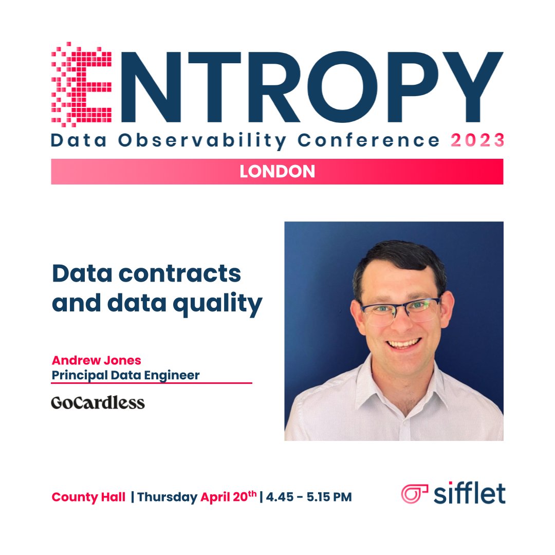Siffletdata's tweet photo. 🇬🇧 Don't miss out on an exciting session with @andrewrjones  at ENTROPY London on April 20th!

Register now to secure your spot, and don't forget to spread the word! Register here: https://t.co/AYB4O3nb1m

#ENTROPY2023 https://t.co/d5iOfMEnfe