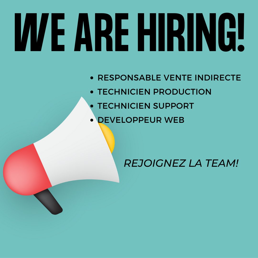 NetworthTelecom's tweet photo. Nous recrutons plusieurs personnes sur certains de ces postes, n'hésitez pas à nous envoyer vos candidatures 📥 
Retrouvez toutes les offres sur 👉 https://t.co/Gjuzjpsa2Y
#Grandirensemble https://t.co/ozfmh6i9Yl