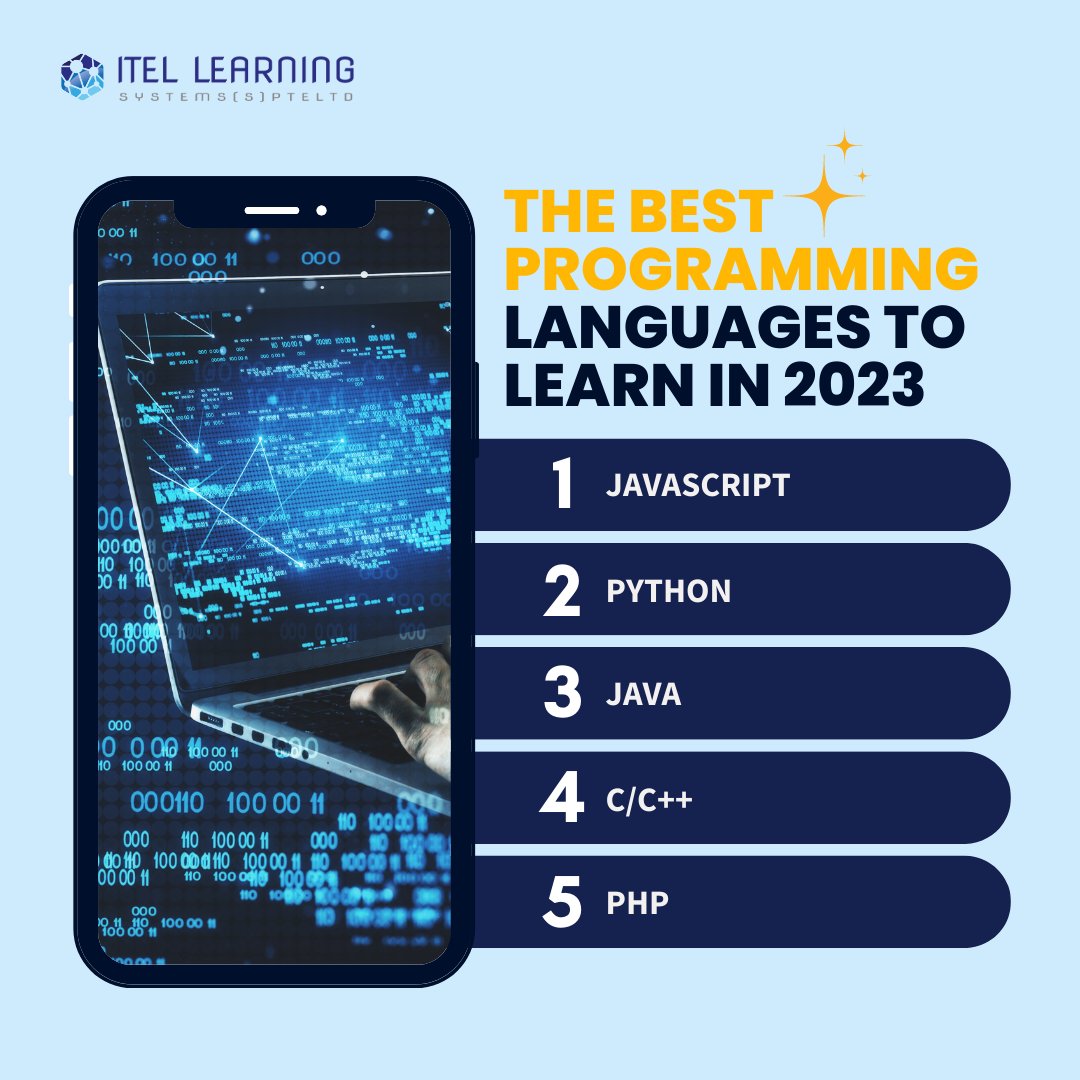 itellearningsg's tweet image. These powerful tools are essential for any modern-day developer. Which language is your top choice? 🤔 Share your thoughts with us!
itel.com.sg
#BestProgrammingLanguages #DeveloperLife #TechTrends