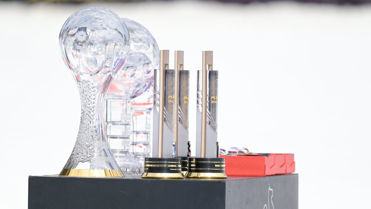 The trophies, which were raised by the best jumpers of the season, were handmade by the craftsmen of Steklarna Rogaška. 🏆 See the production process youtu.be/IT_dE5FUVVo. 
#planica #planica2023 #steklarnarogaska