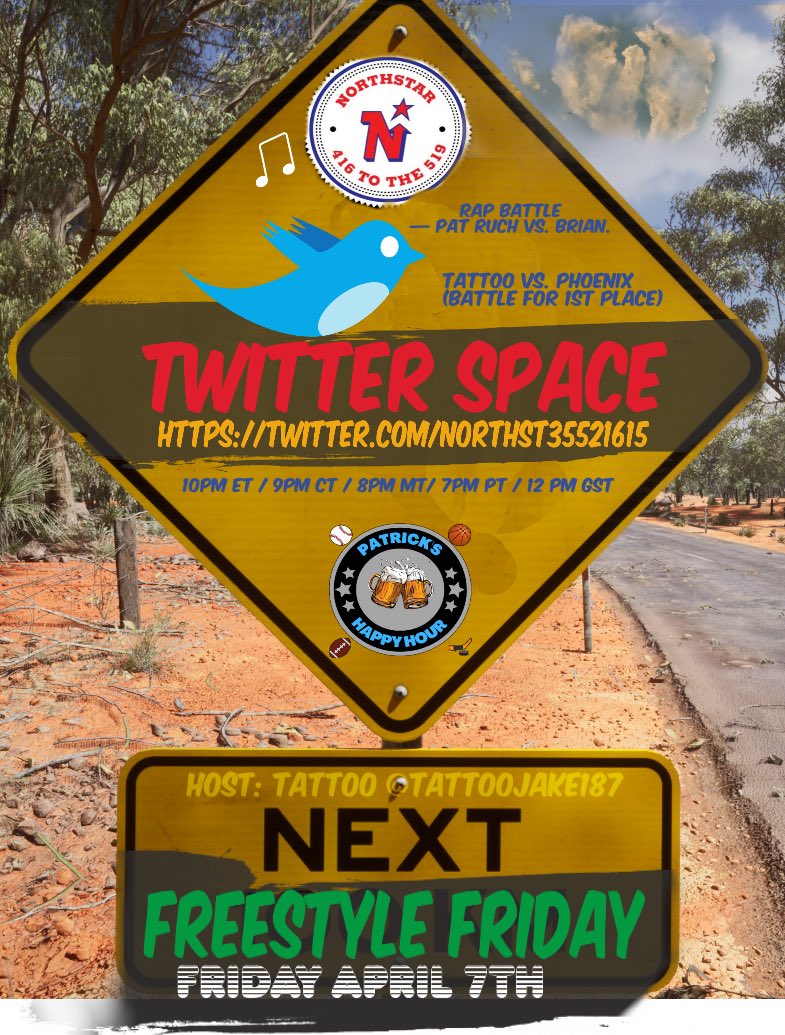 NORTHST35521615's tweet photo. For the 1st time ever, Freestyle Friday’s will be hosted from down under (LIVE from Australia) by @Tattoojake187 #HipHop #Rap #FF #ColorCrashCrew https://t.co/xZAXifwYPm