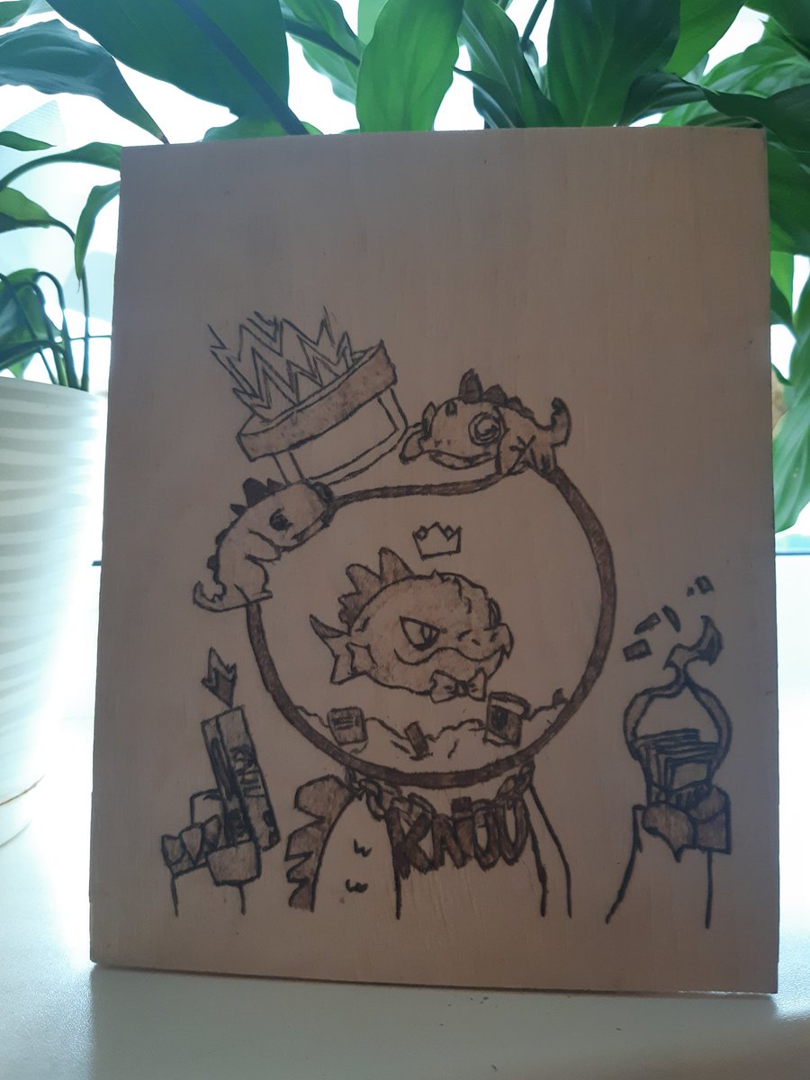 BatuskaCrypto's tweet photo. Hello @FishBallerz
This myย job is for this amazing ptoject
@CaptGlubberI think you'll catch me soon.
This is my third beauteful work in wood style this is woodburning.
I hope you like it .
#Fishlist @CaptGlubber #fishballerz #fanart #FishyQuestion https://t.co/bHWjXSPspO