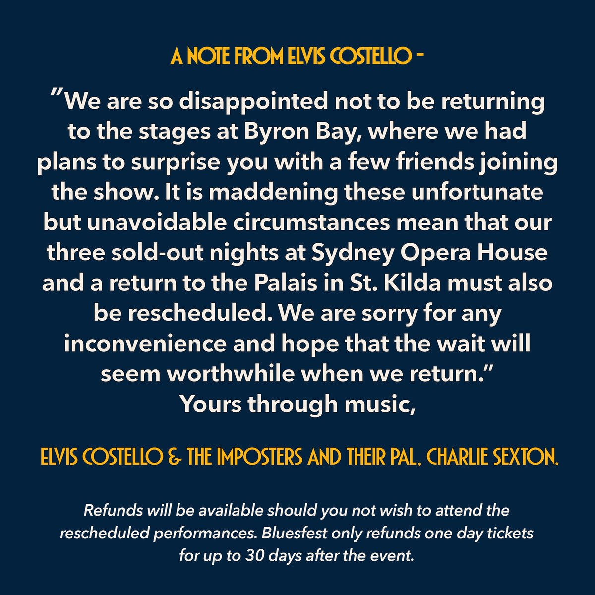 Elvis Costello tweet media