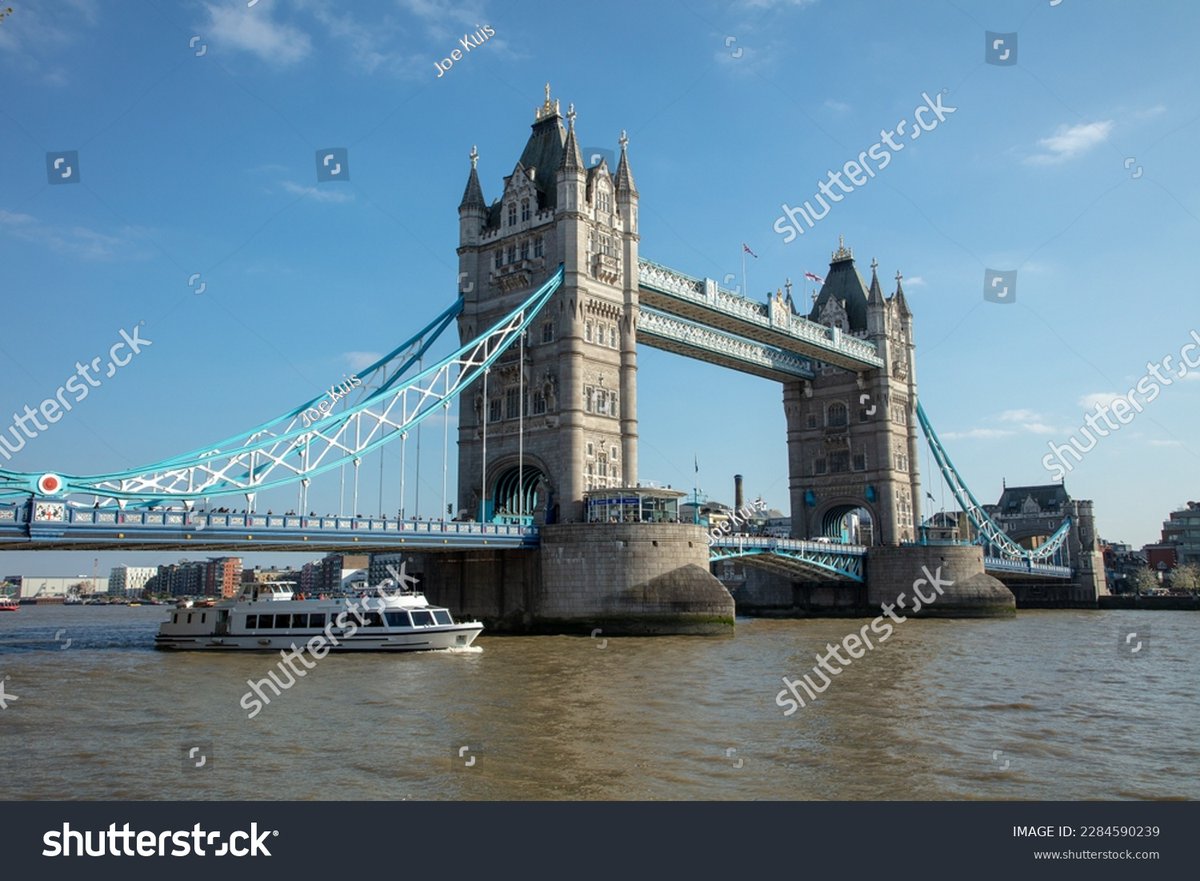London, UK. April 10, 2019. View of Tower Bridge against a blue sky with a tourist boat passing on the river Thames. shutterstock.com/image-photo/lo… #towerbridgelondon #towerbridge #landmarklondon #londonlandmark #riverthames #touristboat #travel  #londontourism #travelphotography
