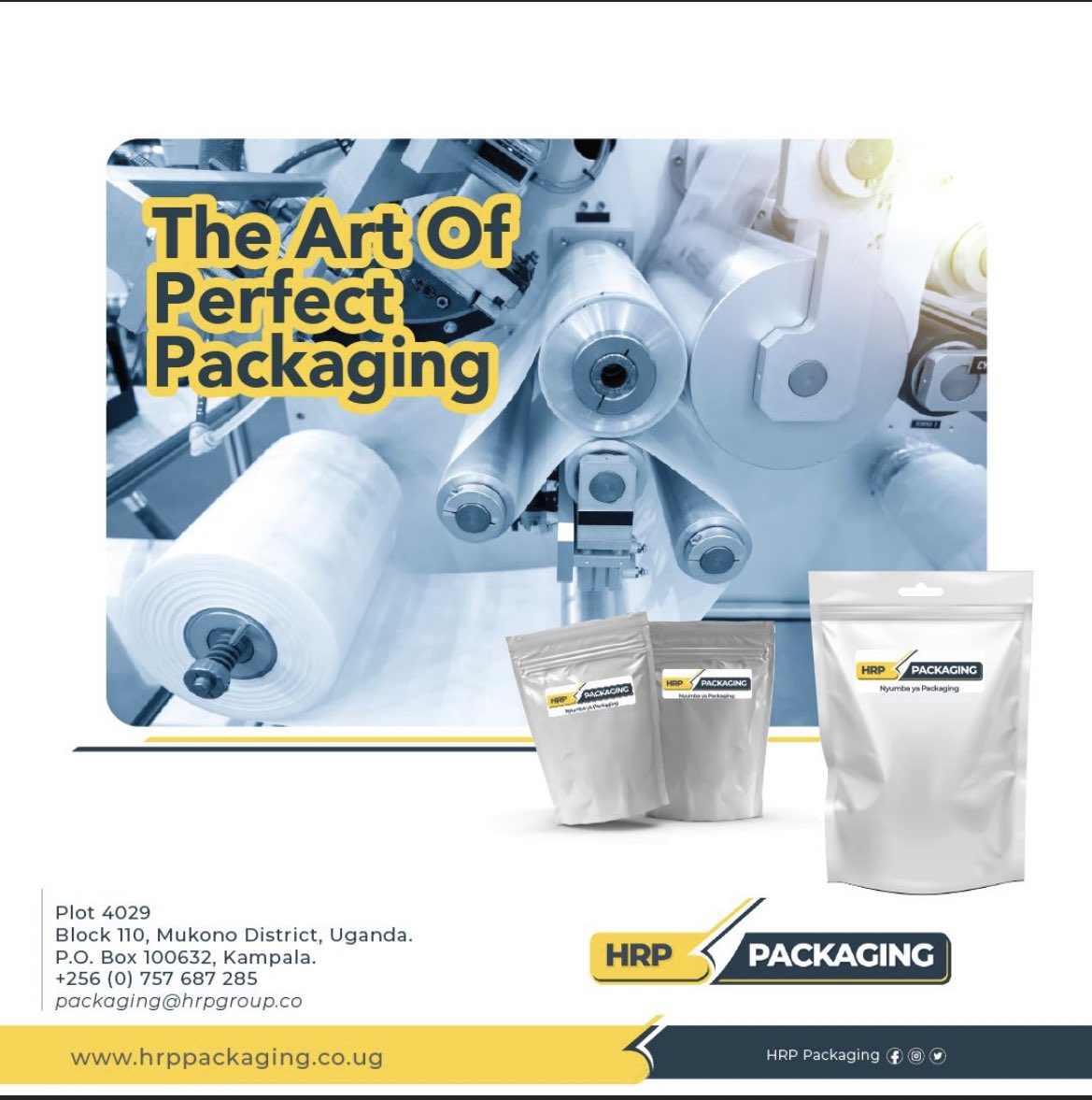 HrpPackaging's tweet photo. Are you a company with amazing products? You definitely need professional packaging to have a great look on the shelves.🎁

Please contact: +256 757 687 285 for more info
Visit our website: https://t.co/8KEa9TatbG https://t.co/YkrtcN2H8m