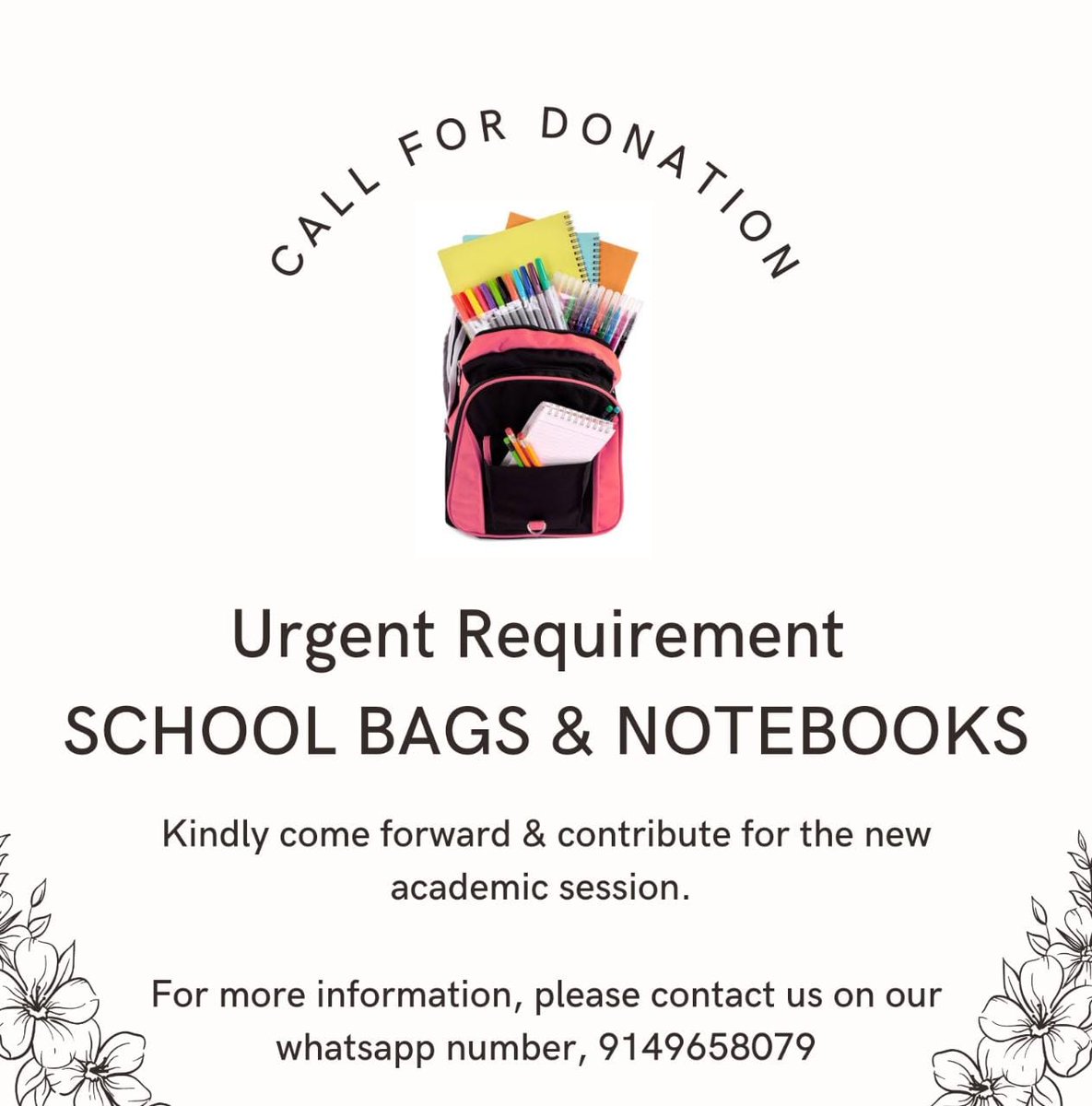 TeamAradhana's tweet photo. The kids at AAROH are super excited for the new academic session to begin. Unfortunately though, we are running out some material especially school bags. 

Kindly support in any way you can. 

#school #schoollife #aaroh #ngo #ngojammu https://t.co/pTmRdxWYnY