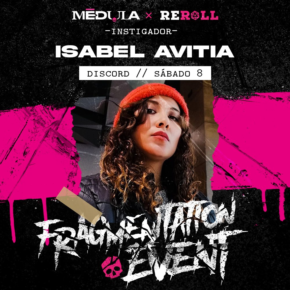 rerolldxd's tweet photo. FRAGMENTATION EVENT
1er instigador @Raccoonette0_0
Robocop: Guerra Delta
Sábado 8 de abril a las 8pm MX //11PM ARG
⚠️¡INSCRIBETE EN DISCROD!⚠️
¡¡La realidad se fragmenta!!
#reroll #rolenespañol #discord #rollthedice #medularpg #medula #medularol #FRAGMENTATIONEVENT #abril https://t.co/0cLnGPgO1m