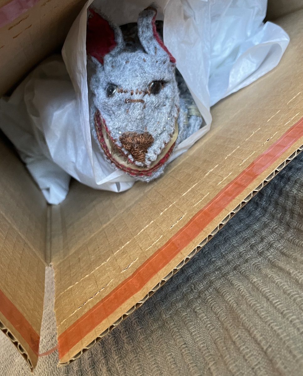 VikuriPoni's tweet photo. This Little Predator left yesterday to its new home via #taikoart. Check out its friends: https://t.co/DG8mYtwreR
#Finnishsculpture #softsculpture #visualart #contemporaryart https://t.co/4yKJPzhdDj