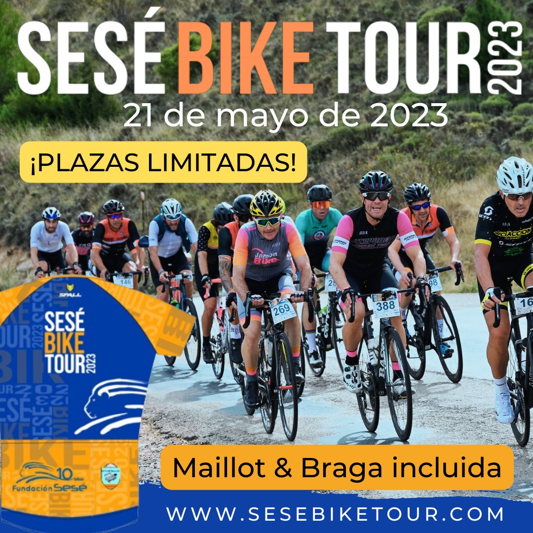 EnMarchaMusicaX's tweet photo. ¿Eres de #Cicloturistas y aún no te has inscrito a la #SeséBikeTour2023 ? 
✅Pedalea por la #SaludMental
✅Maillot &amp; Braga incluida en la inscripción
🆘Plazas limitadas
ℹ️ Más información ⤵️
https://t.co/NxtH28cCII https://t.co/wjoycSOYeh