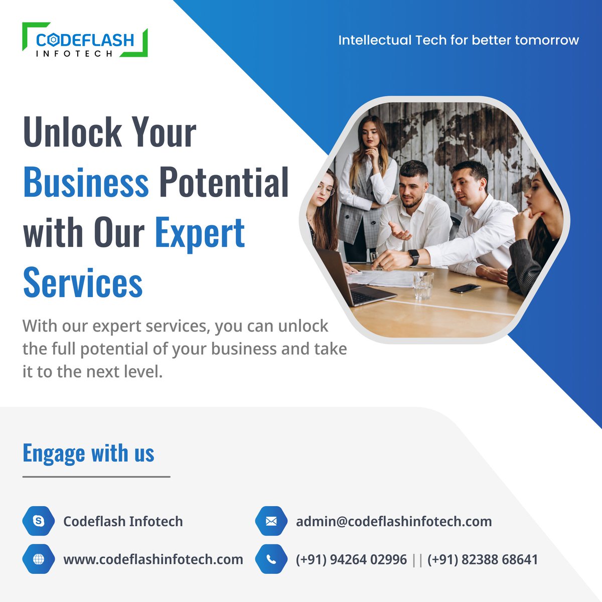 Codeflash_'s tweet image. Are you seeking tailored #expertITsolutions catering to your unique business needs?
Our company is dedicated to providing expert services that work for you, not against you.
Our team of experienced professionals offers various #itservices, including software development.
#it