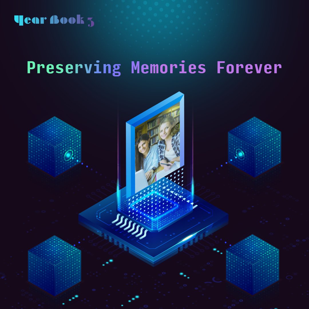 yearbookYB3's tweet photo. Did you know that you can preserve school memories forever with YB3? Blockchain technology preserves your yearbook in the cloud-safe and forever.

#yearbook3 #blockchain #nft #yearbook #digitalyearbook https://t.co/NVuDMSj0nP