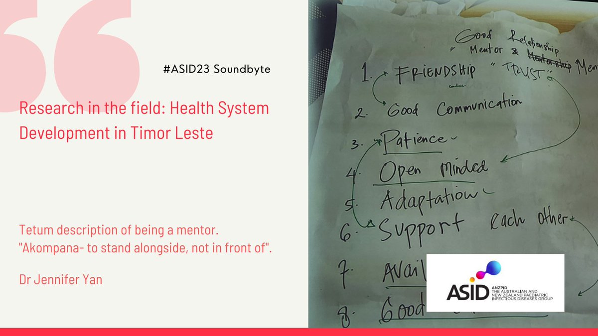 anzpid's tweet photo. Dr Jennifer Yan presenting the many projects of @MenziesResearch in health system strengthening in Timor-Leste as well as the role of partnerships and mentorship #ASID23 @ASIDANZ #IDTwitter #MedTwitter https://t.co/1wNDb0xPnJ