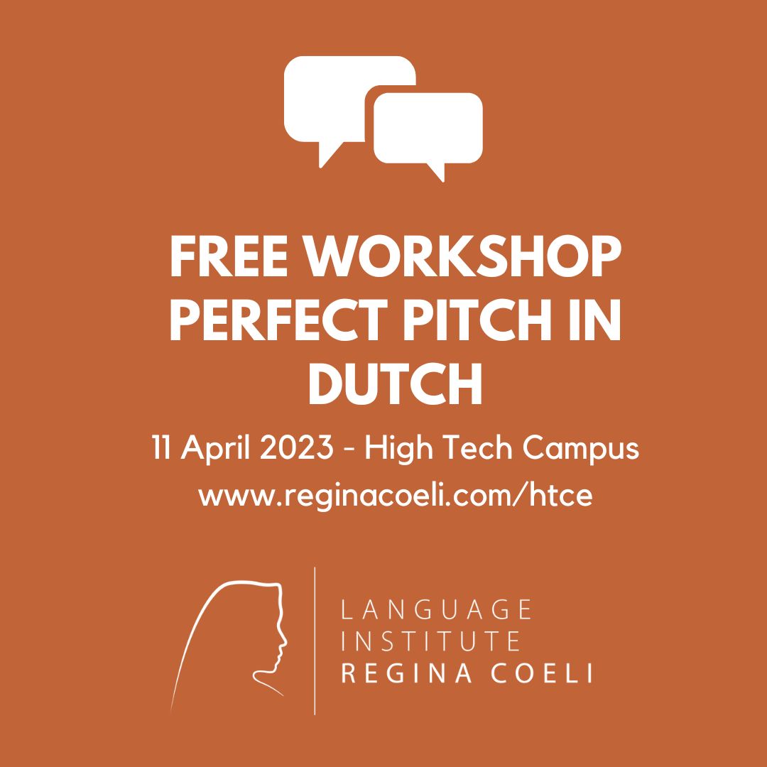 Would you like to know if a Dutch course is something for you? Then visit one of the free workshops <a href="/hightechcampus/">High Tech Campus</a>. 11 April / 20 April - The Strip
reginacoeli.com/htce