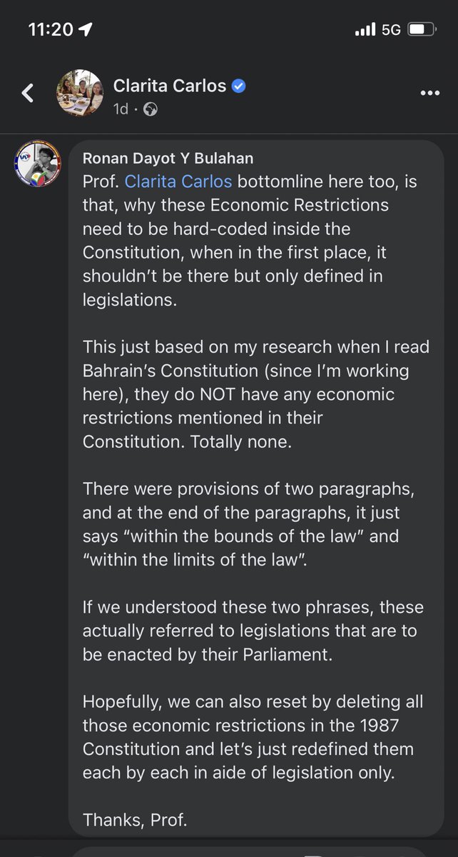 Ronanpbd's tweet image. The point of #EconomicReform or #EconomicLiberalization is to RESET everything by Deleting all Economic Restrictions in the Constitution and just let it redefined each by each in aide of legislations. 

ALL COUNTRIES do NOT have Economic Restrictions inside their Constitution.