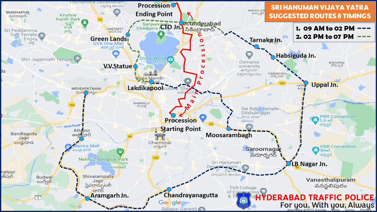 Hyderabad Traffic Police tweet media