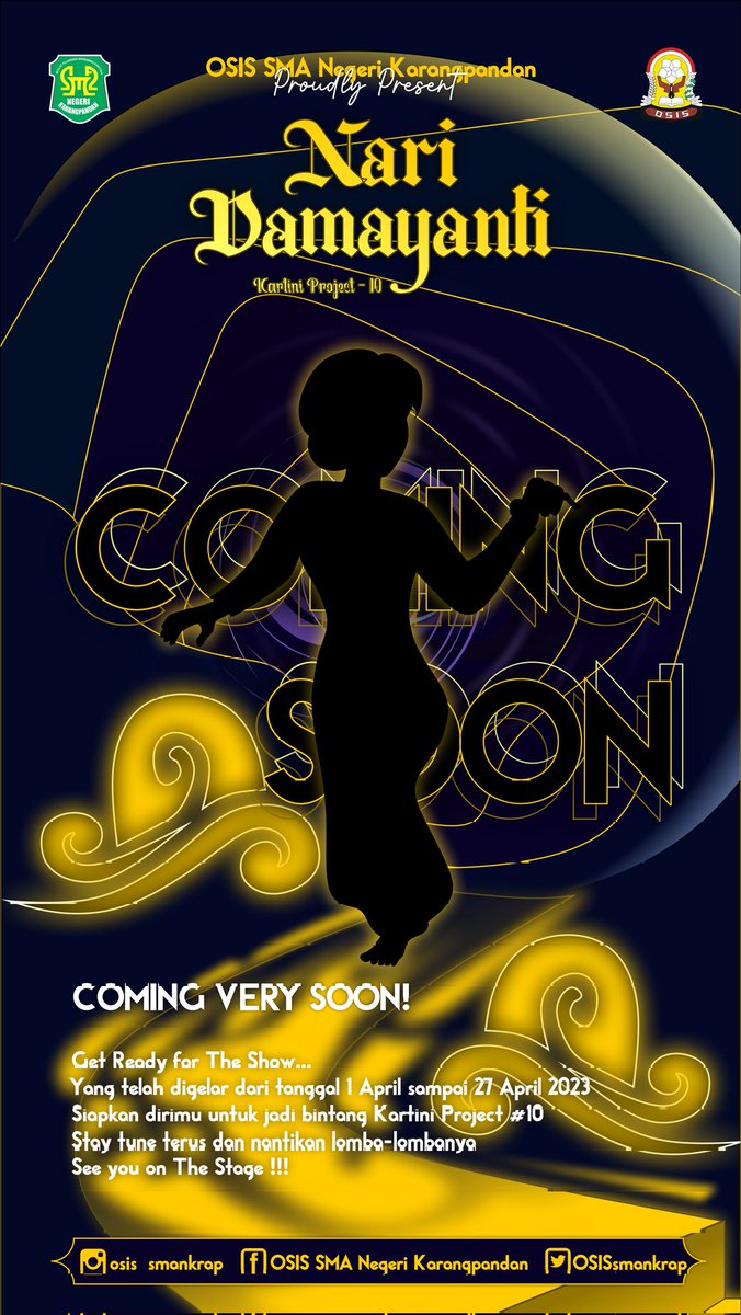 OSIS SMAN Karangpandan Proudly Present

Kartini Project #10: Nari Damayanti
Tanggal 1-27 April 2023

Stay Tune!

#kartini #KartiniMuda #osis #indo #budaya #sastra #jawa #bahasa