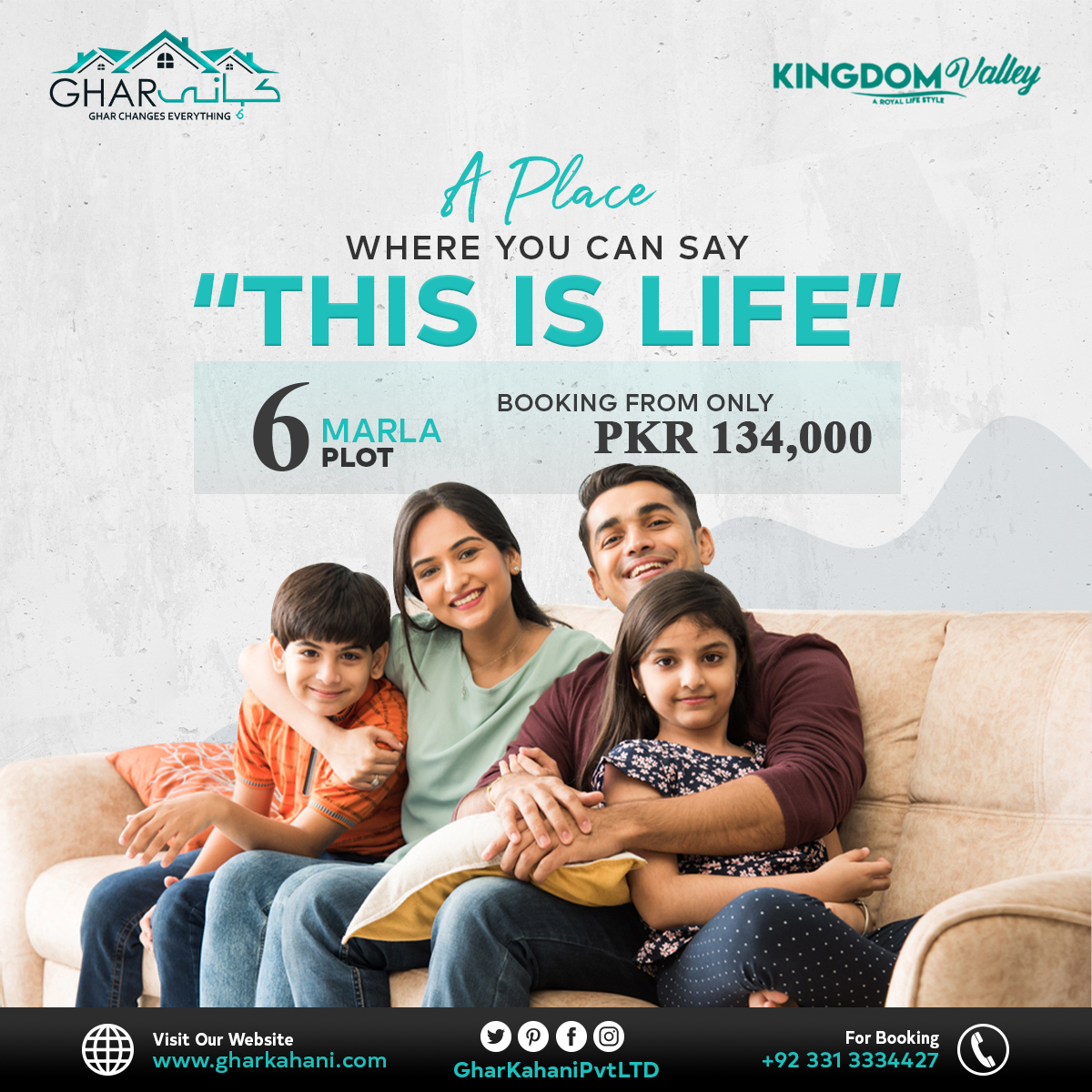 Affordability that comes with convenience!
A beautifully designed community for living a pleasing lifestyle. Book your 6 Marla residential plot on easy monthly installments.

📱 Contact: 0331-3334427
🌐 Visit us: gharkahani.com/kingdom-valley…

#GharKahani #KingdomValley #ExecutiveBlock