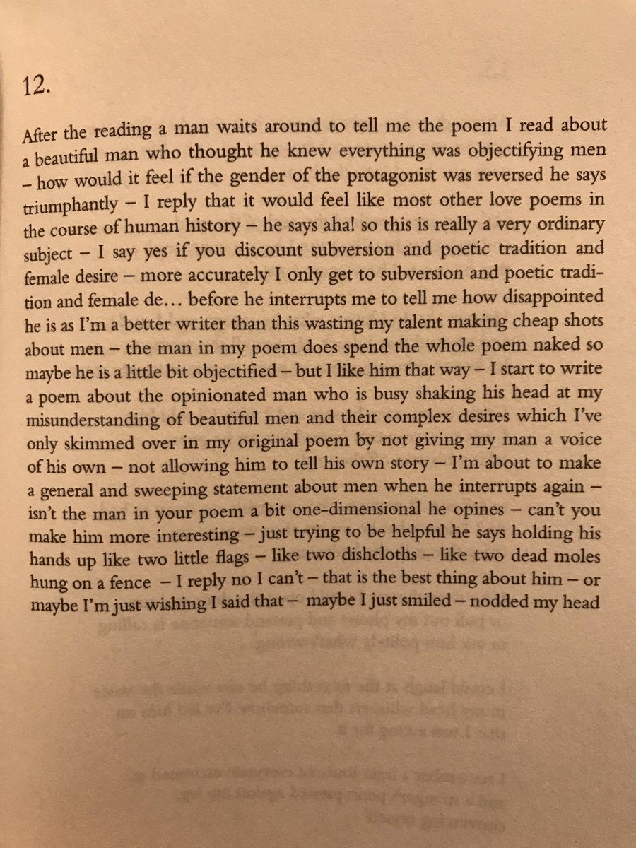 #poemoftheday
12. from All the Men I Never Married by Kim Moore
An astonishing and deeply affecting collection which you must all read. @kimmoorepoet <a href="/SerenBooks/">Seren Books</a>