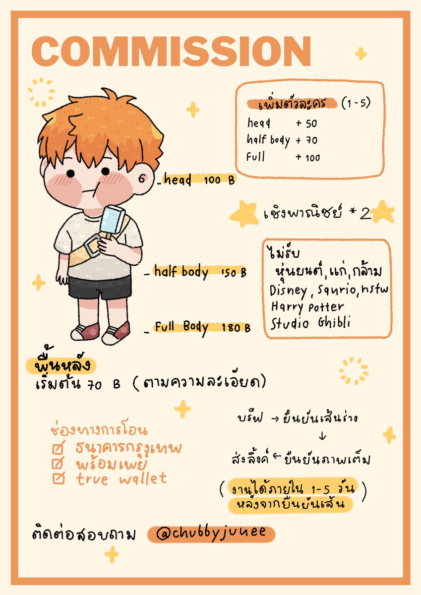 chubbyjunee's tweet image. pls rt 🐡

 commission open!

เปิดรับเรื่อยๆเลยค่ะ รับงานเร่งสอบถามก่อนได้ค่ะ
(งานได้ภายใน1-5วันหลังจากยืนยันเส้นร่าง)

สอบถาม/จองคิว ทัก dm @chubbyjunee 
#commissionsopen #Commission #commissionth #cmsxcbjunee