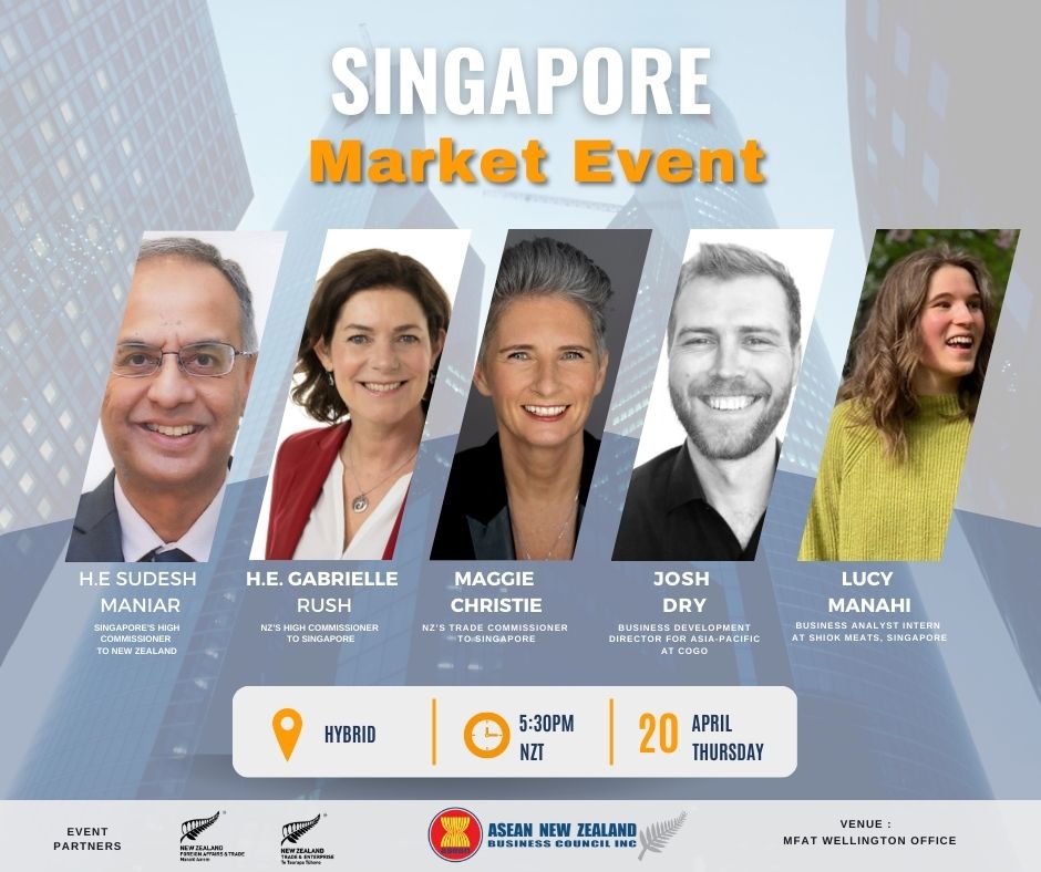 Just over two weeks away - have you registered yet? Sign up for the Singapore Market Update if you haven't yet. Registration links below:
Online registration bit.ly/40Bjgqy
In-person registration (Wellington) bit.ly/3KvZTKc